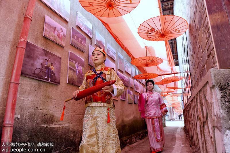 Xicun dans le sud de la province de l'Anhui : une scène aux champs