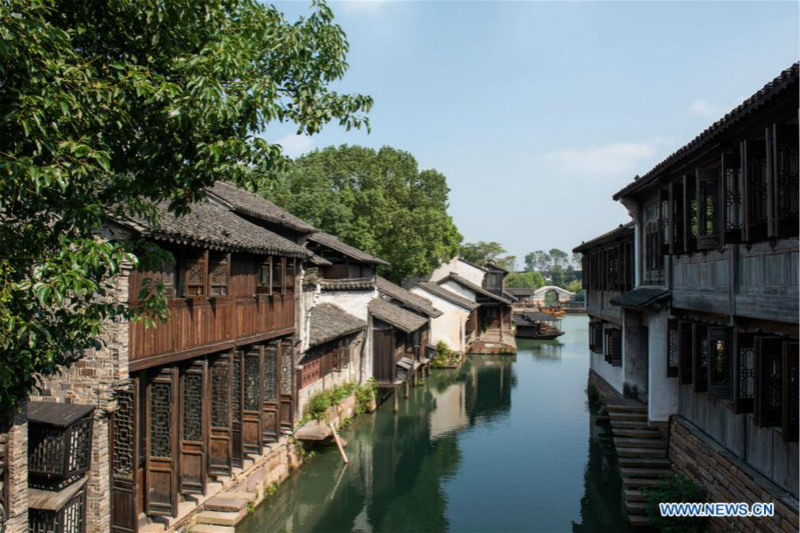 Paysage de Wuzhen dans l'est de la Chine