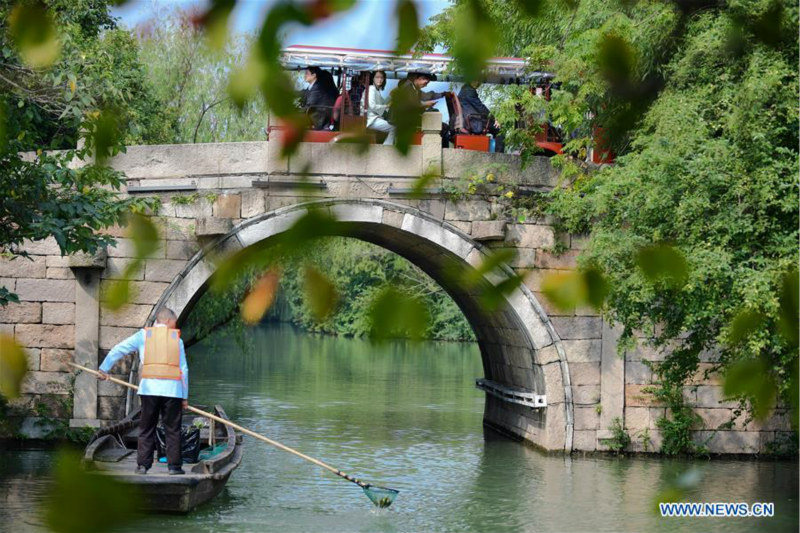 Paysage de Wuzhen dans l'est de la Chine