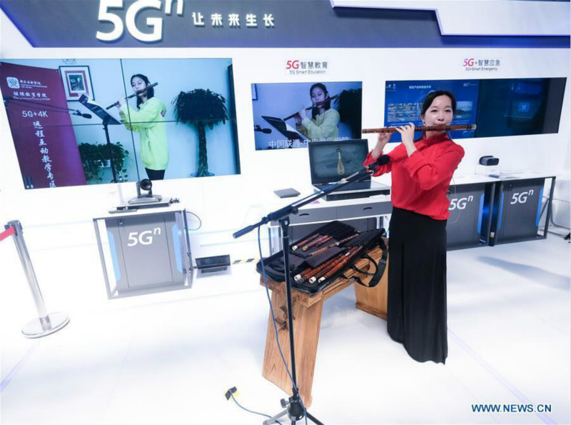 Démonstration de technologie 5G à la Conférence mondiale de l'Internet de Wuzhen