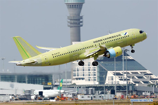 Chine : vol d'essai du cinquième prototype du C919