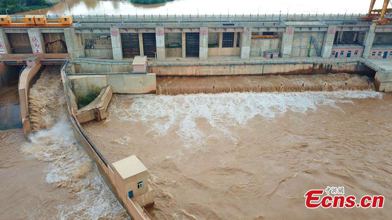 Ningxia : le projet de conservation de l'eau des Gorges de Qingtong vu du ciel