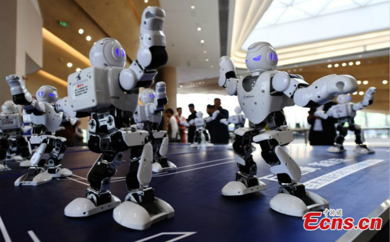 Plus de 100 robots exposés dans une exposition dans le Gansu