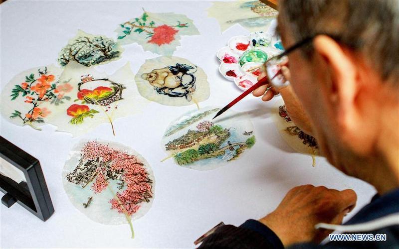 La peinture sur nervures foliaires, un patrimoine culturel immatériel de Handan