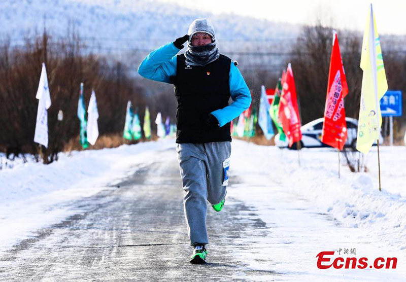 Mongolie intérieure : un marathon dans les neiges du ? p?le du froid ? de la Chine