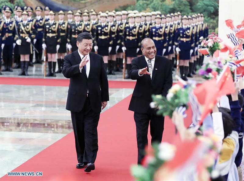 Xi Jinping : les Kiribati sont du bon c?té de l'histoire en reprenant leurs relations diplomatiques avec la Chine