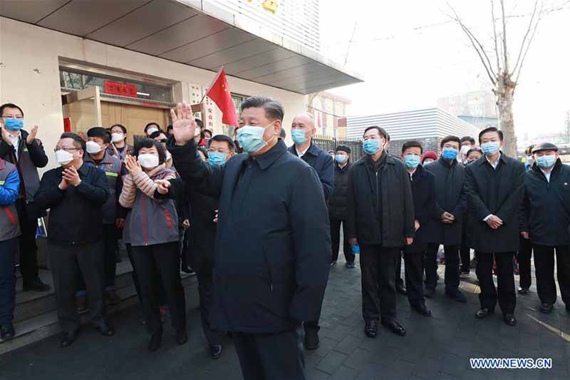 Xi Jinping inspecte le travail de prévention et de contr?le du nouveau coronavirus à Beijing