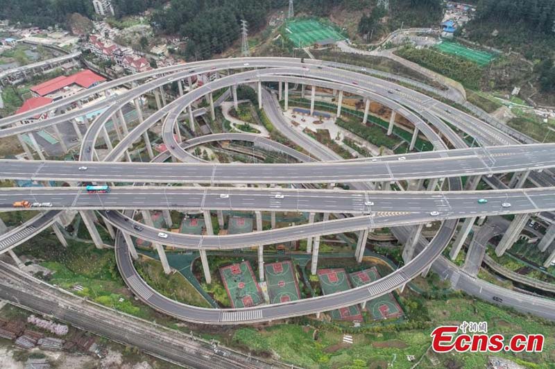 Guiyang, capitale du Guizhou, vue du ciel