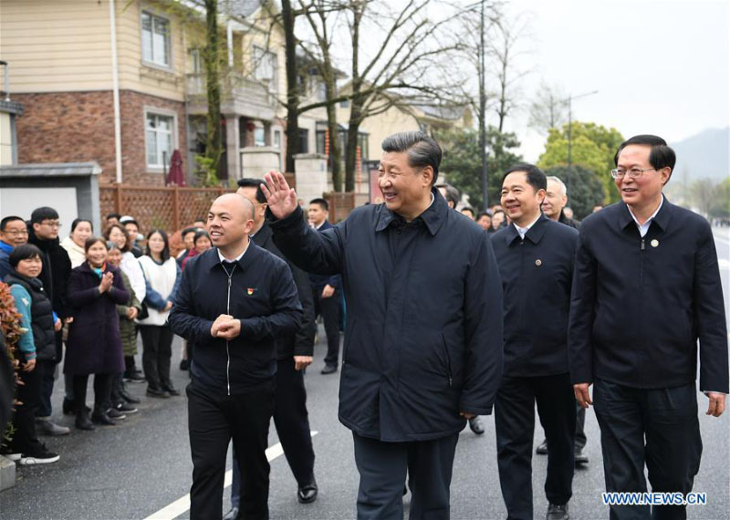 Xi Jinping met l'accent sur la protection de l'environnement lors d'une inspection au Zhejiang