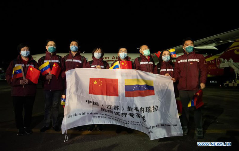 (COVID-19) Une équipe d'experts chinois arrive au Venezuela pour aider à lutter contre le COVID-19