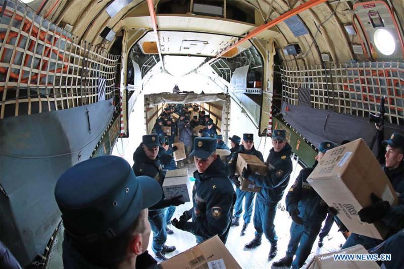 Arrivée au Bélarus d'un avion transportant de l'aide humanitaire chinoise