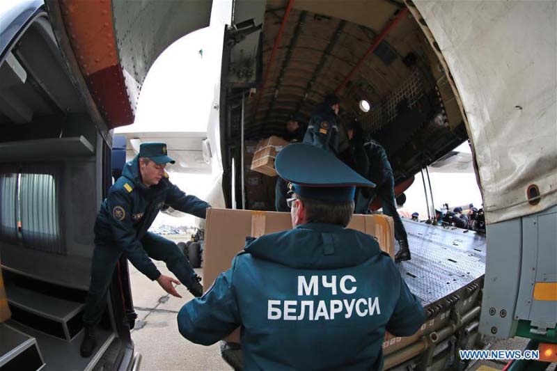 Arrivée au Bélarus d'un avion transportant de l'aide humanitaire chinoise