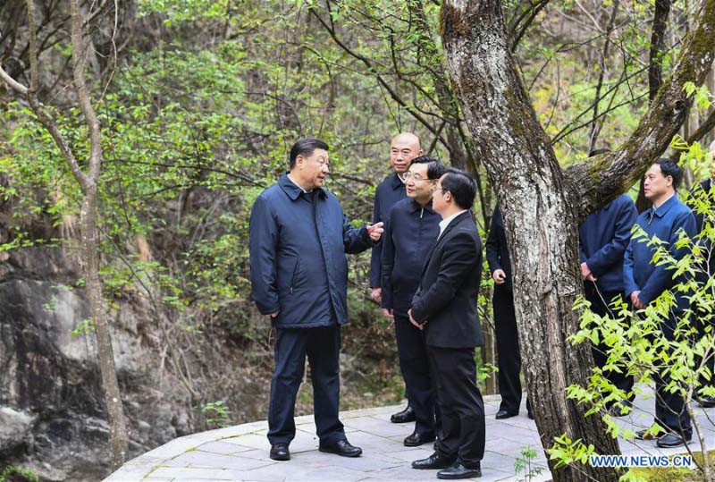 Xi Jinping inspecte la province du Shaanxi