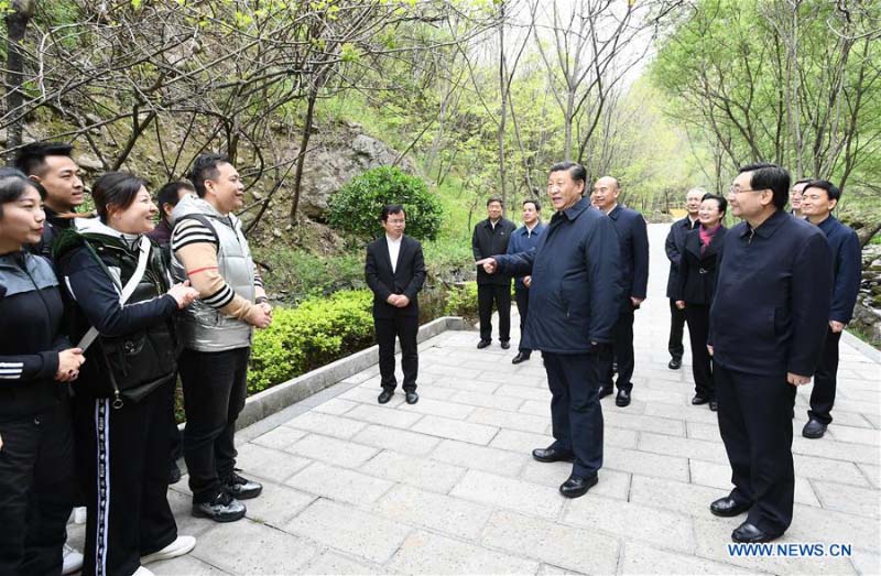 Xi Jinping inspecte la province du Shaanxi