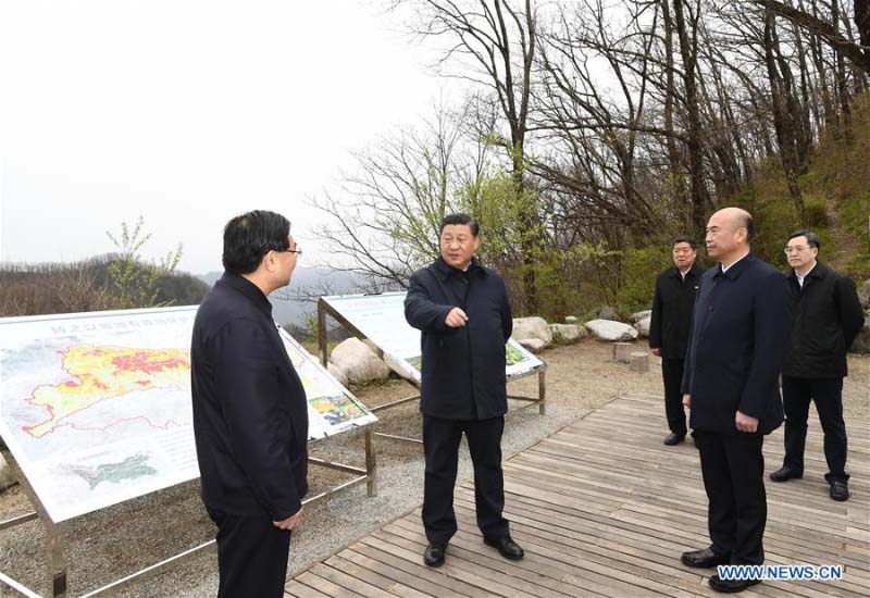 Xi Jinping inspecte la province du Shaanxi