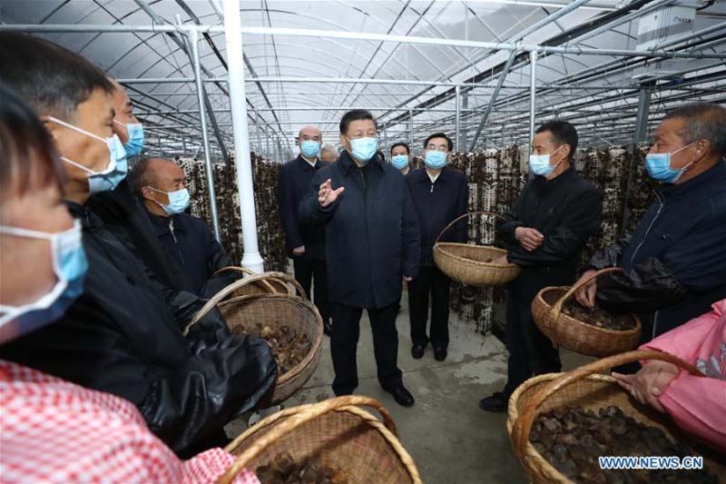 Xi Jinping inspecte la province du Shaanxi