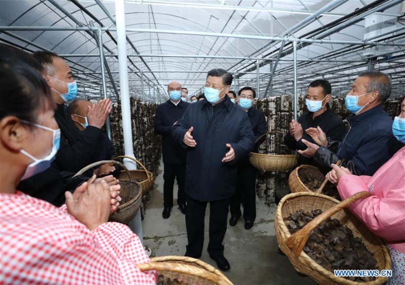 Xi Jinping inspecte la province du Shaanxi