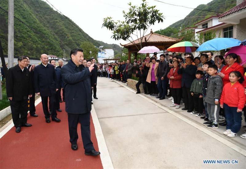 Xi Jinping inspecte la province du Shaanxi