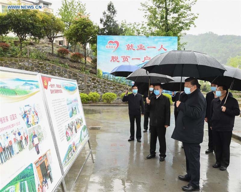 Xi Jinping inspecte la réduction de la pauvreté dans la province chinoise du Shaanxi