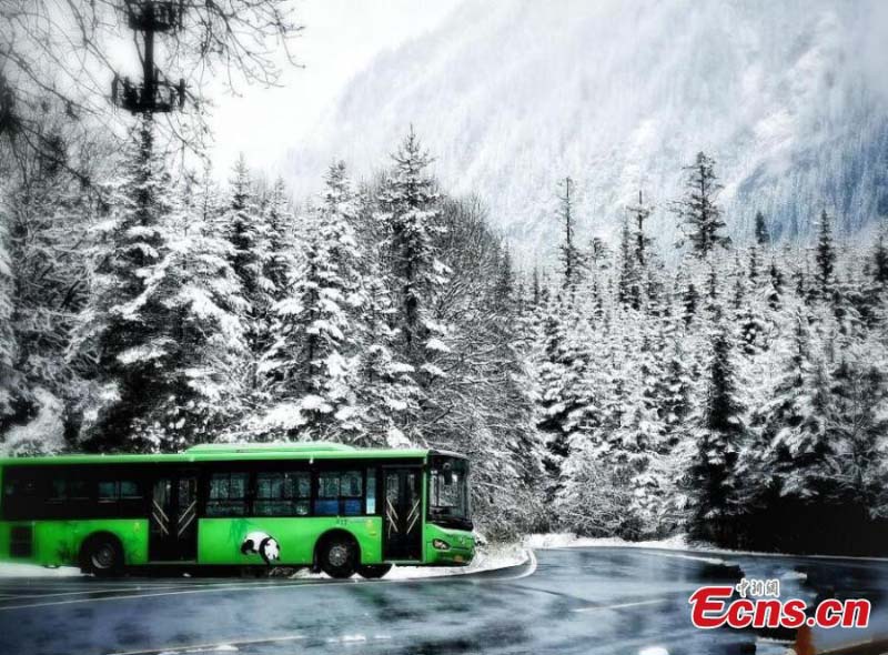 La mystérieuse vallée de Jiuzhaigou après la neige