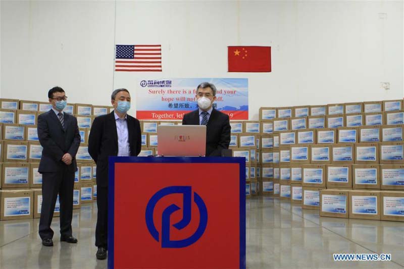 Une entreprise chinoise fait don de 1,1 million de masques à 12 états américains