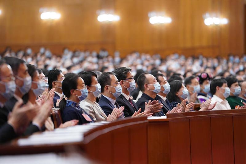 Réunion de cl?ture de la session annuelle de l'organe consultatif politique suprême de la Chine