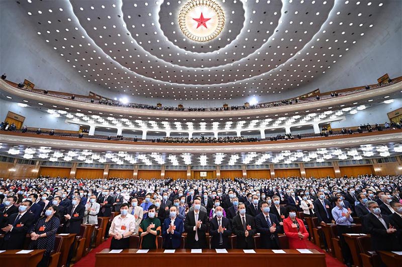 Réunion de cl?ture de la session annuelle de l'organe consultatif politique suprême de la Chine