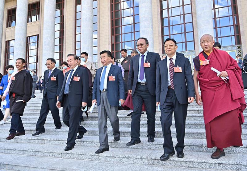 Réunion de cl?ture de la session annuelle de l'organe consultatif politique suprême de la Chine