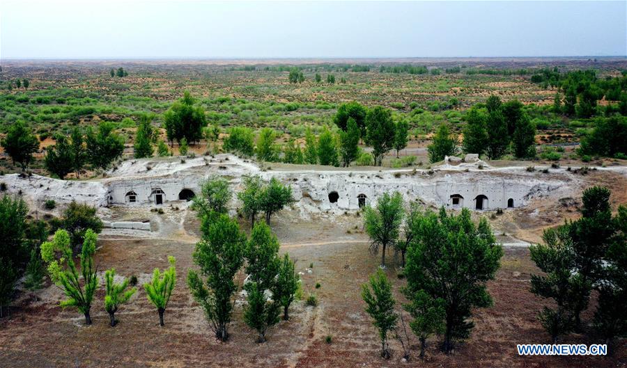 Chine : ruines de Tongwancheng dans le nord-ouest