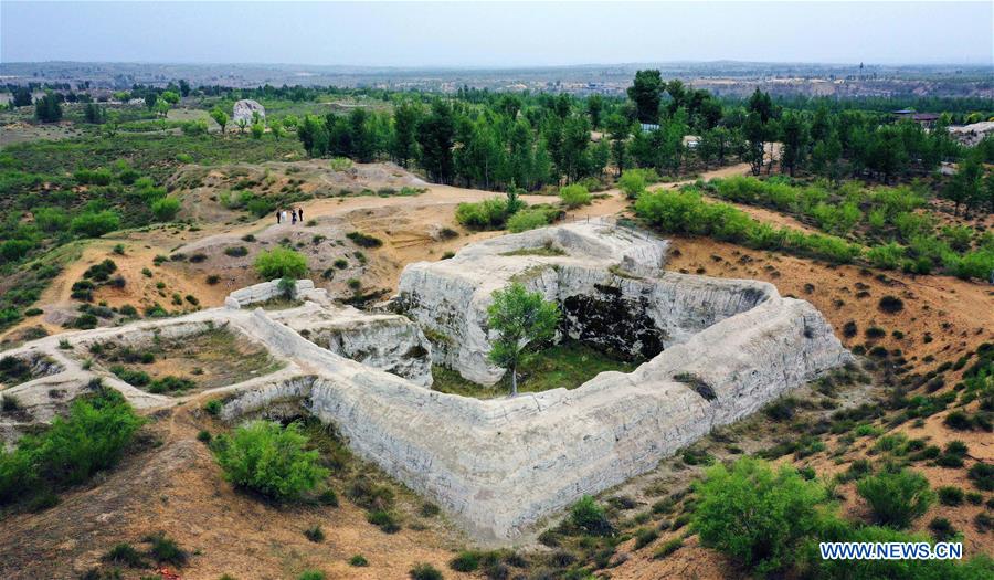 Chine : ruines de Tongwancheng dans le nord-ouest