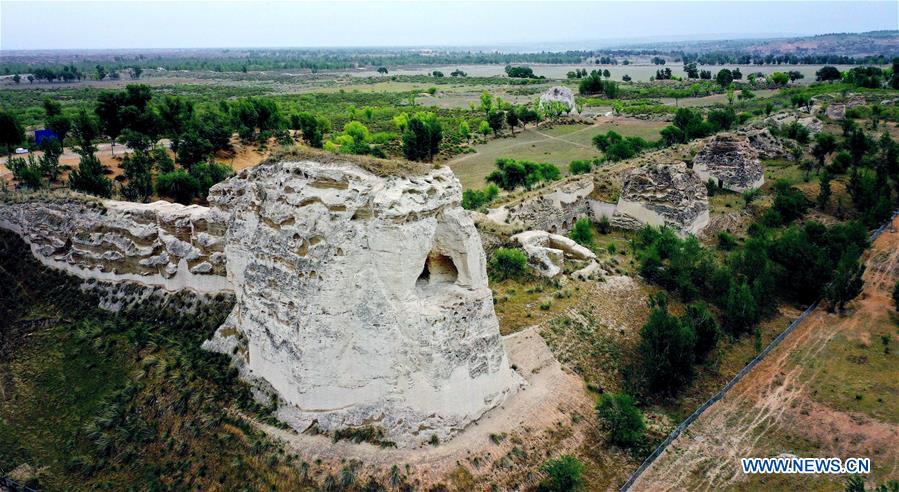 Chine : ruines de Tongwancheng dans le nord-ouest