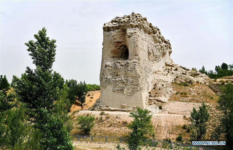 Chine : ruines de Tongwancheng dans le nord-ouest