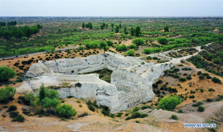 Chine : ruines de Tongwancheng dans le nord-ouest