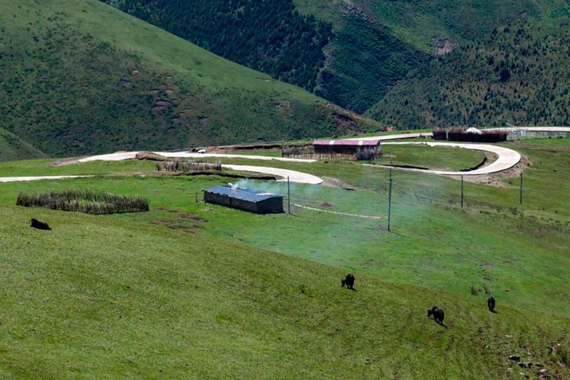 Une autoroute à haute altitude construite sur le pas de porte des bergers 