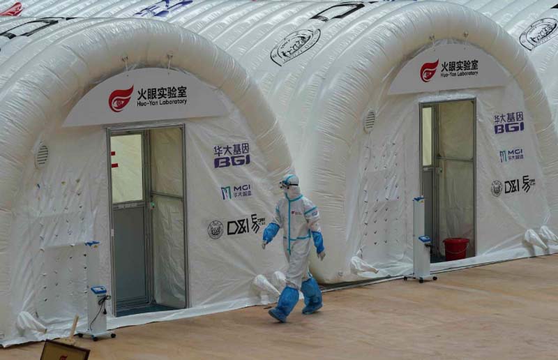 Le laboratoire gonflable de Beijing étend sa capacité de test