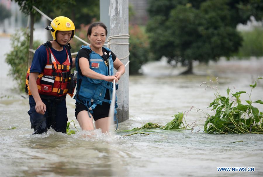 Chine : inondations dans l'Anhui