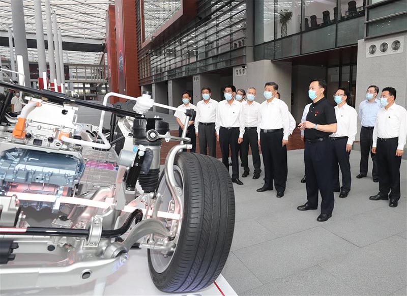 Xi Jinping inspecte la ville de Changchun