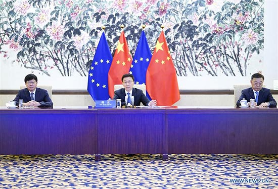 Han Zheng rencontre un vice-président exécutif de la Commission européenne