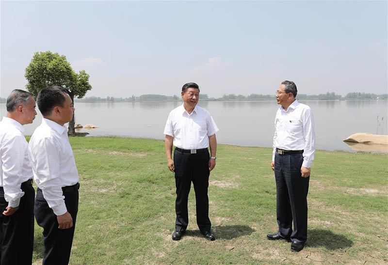 Xi Jinping inspecte un parc écologique et une aciérie dans l'Anhui