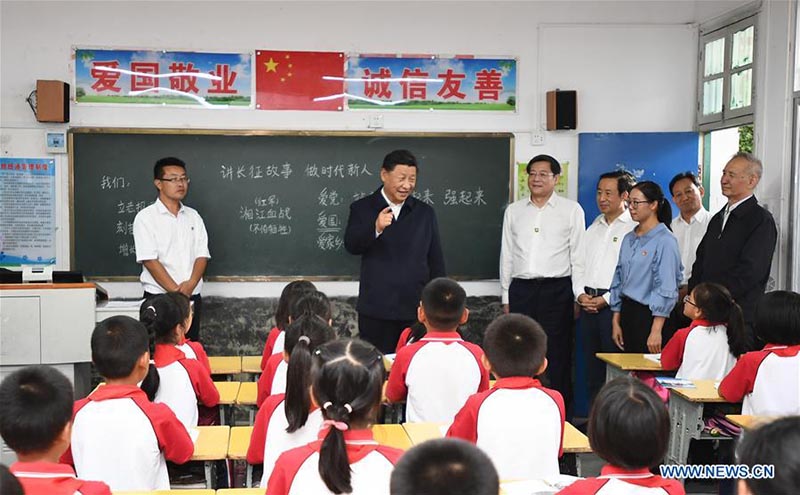 Inspection de Xi Jinping dans la province centrale du Hunan