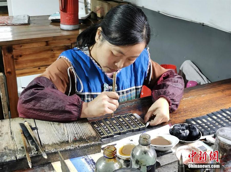 Le baton d'encre de Huizhou, un patrimoine culturel de la province de l'Anhui