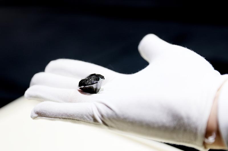 Un diamant noir unique dédouané pour être présenté lors de l'Exposition internationale de l'importation de Chine