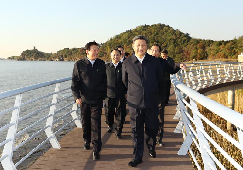 Xi Jinping inspecte la province orientale du Jiangsu