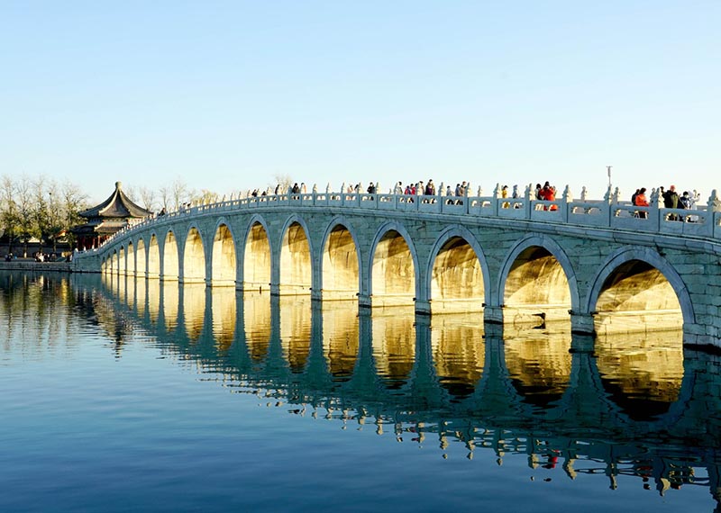 Les paysages d'hiver du Palais d'été de Beijing