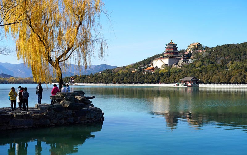 Les paysages d'hiver du Palais d'été de Beijing