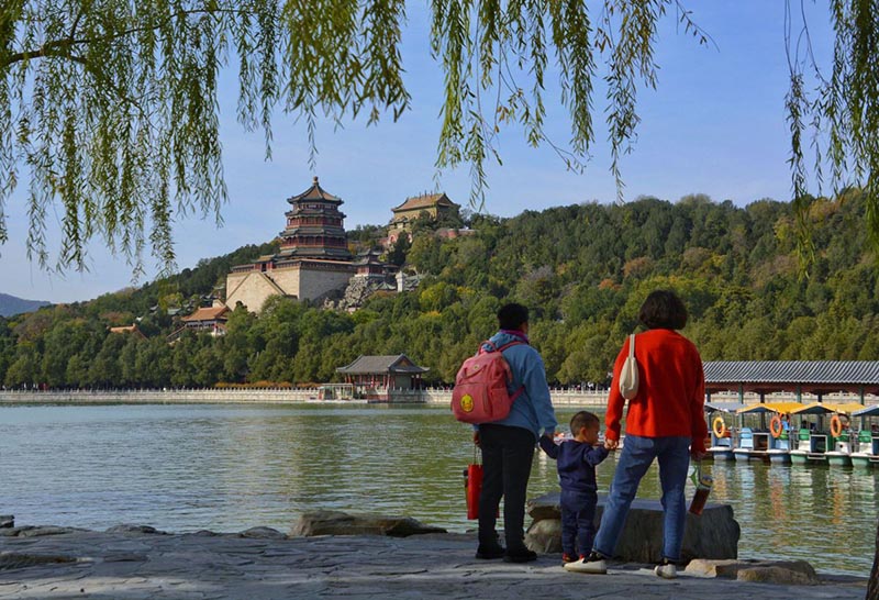 Les paysages d'hiver du Palais d'été de Beijing