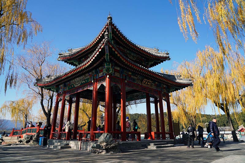 Les paysages d'hiver du Palais d'été de Beijing