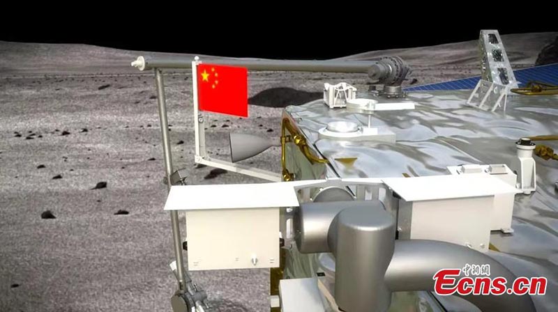 Le véhicule de remontée de Chang'e-5 entre sur son orbite lunaire prévue