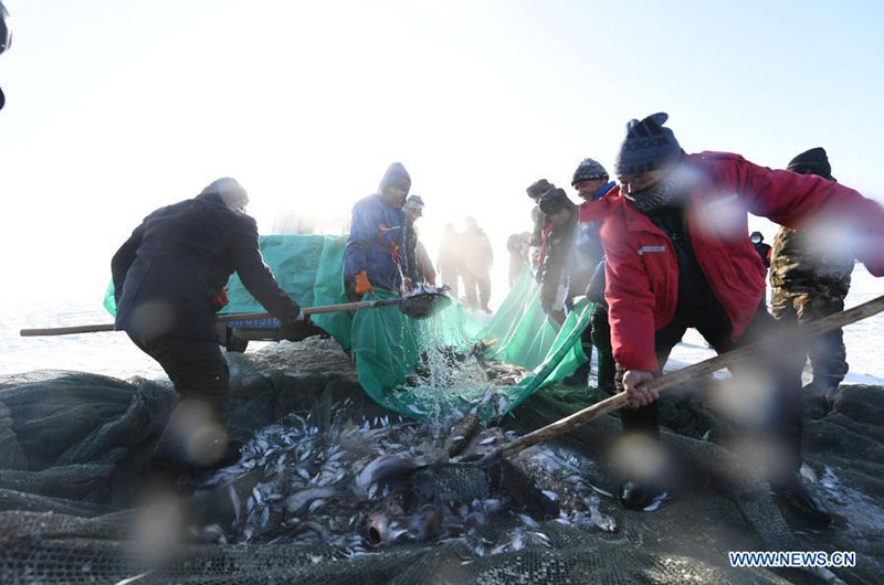 La pêche hivernale dans la région autonome ou?ghoure du Xinjiang