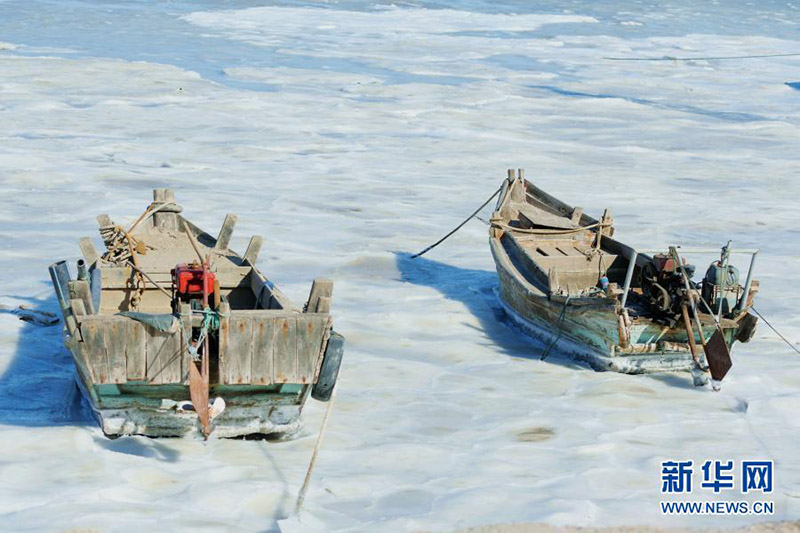 Plusieurs zones c?tières de la Chine recouvertes de glace